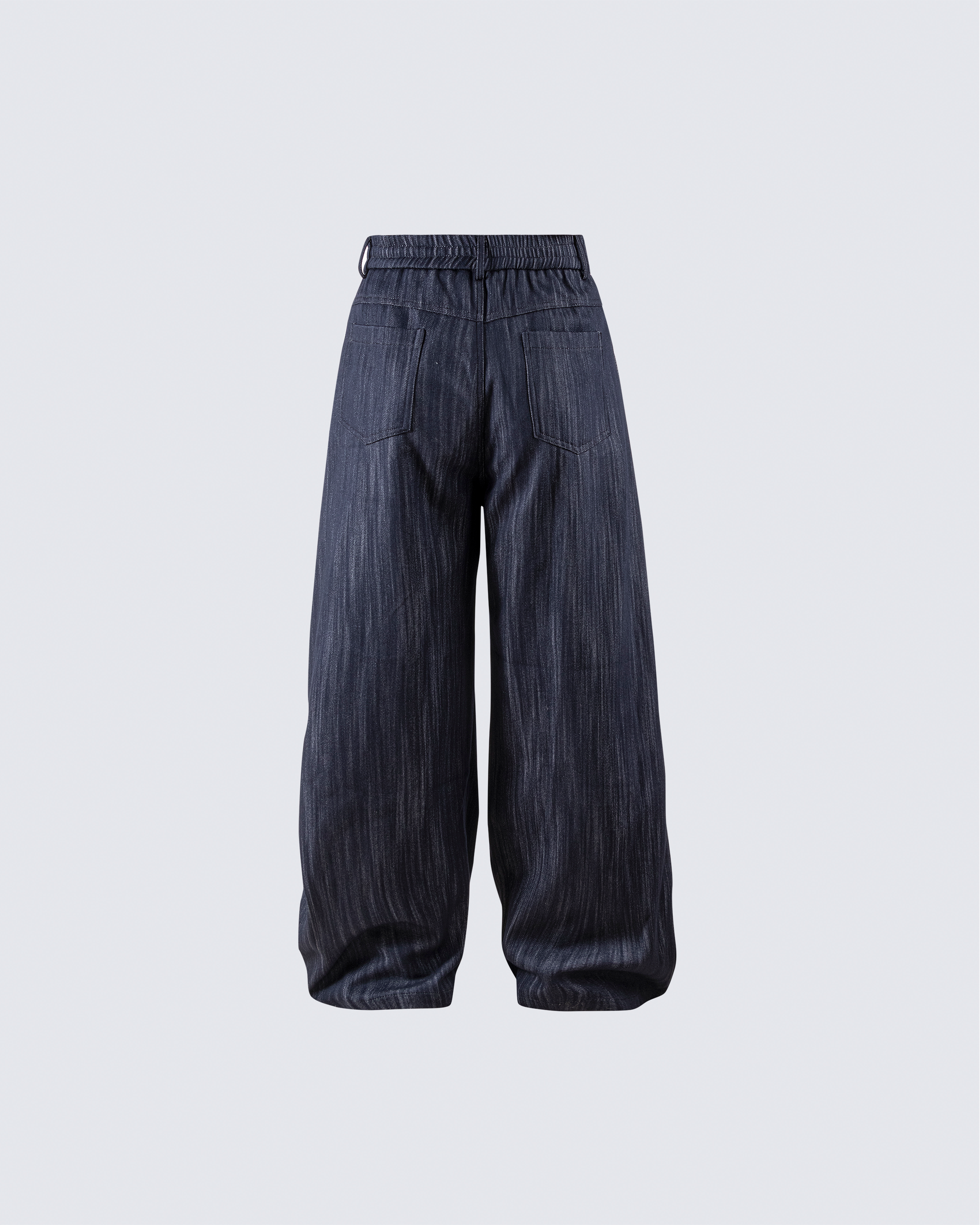 Wide-Leg Denim Pants