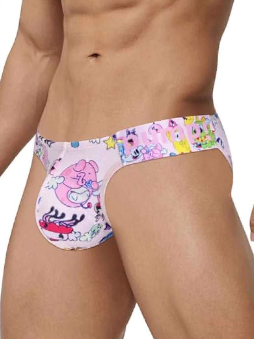 2 Pack Men's Cartoon High-Cut Breathable Bikini