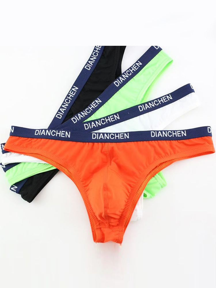 4 Pack Men's Sexy Comfortable Ice Silk Breathable Thong