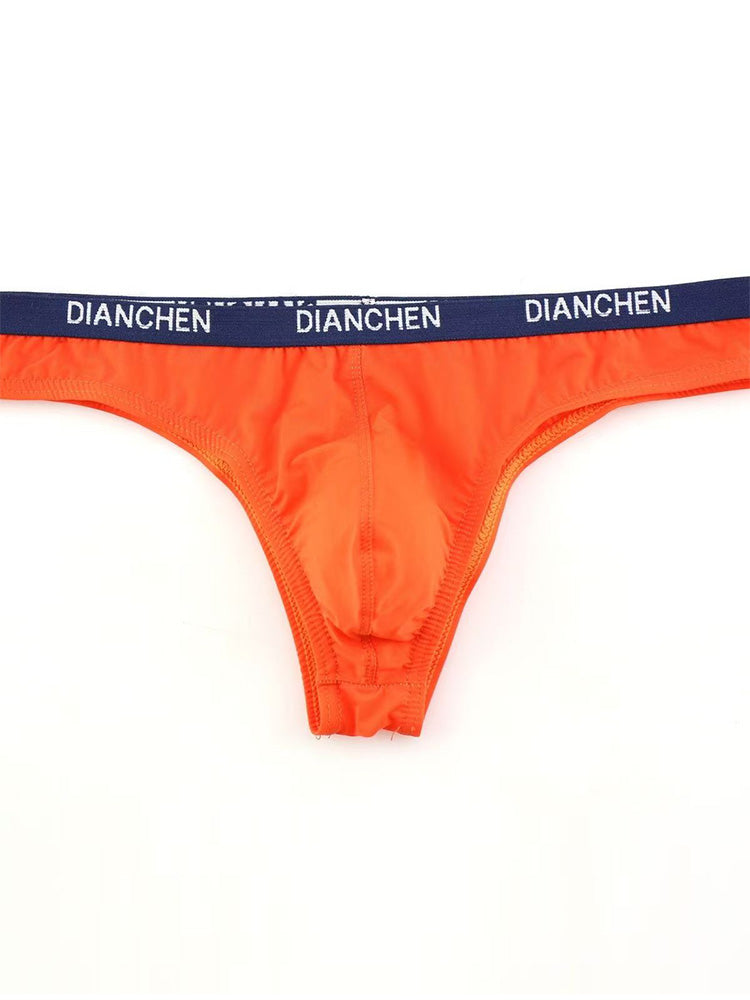 4 Pack Men's Sexy Comfortable Ice Silk Breathable Thong