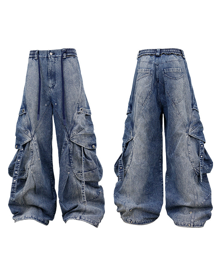 KIIKIO Baggy Cargo Jeans