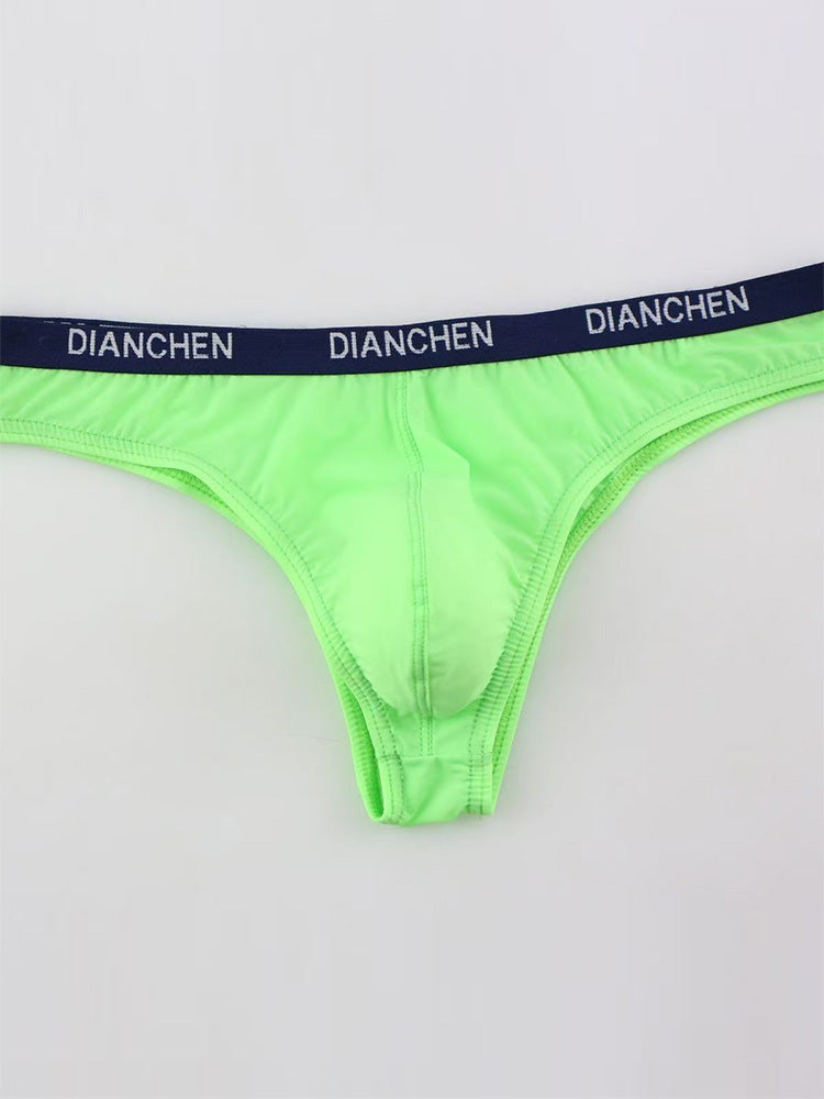 4 Pack Men's Sexy Comfortable Ice Silk Breathable Thong