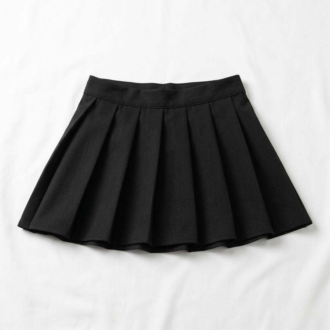 Classic Pleated Mini Skirt