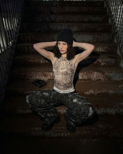 BARREN Series | Apocalyptic Pilgrimage Cargo Wide Pants