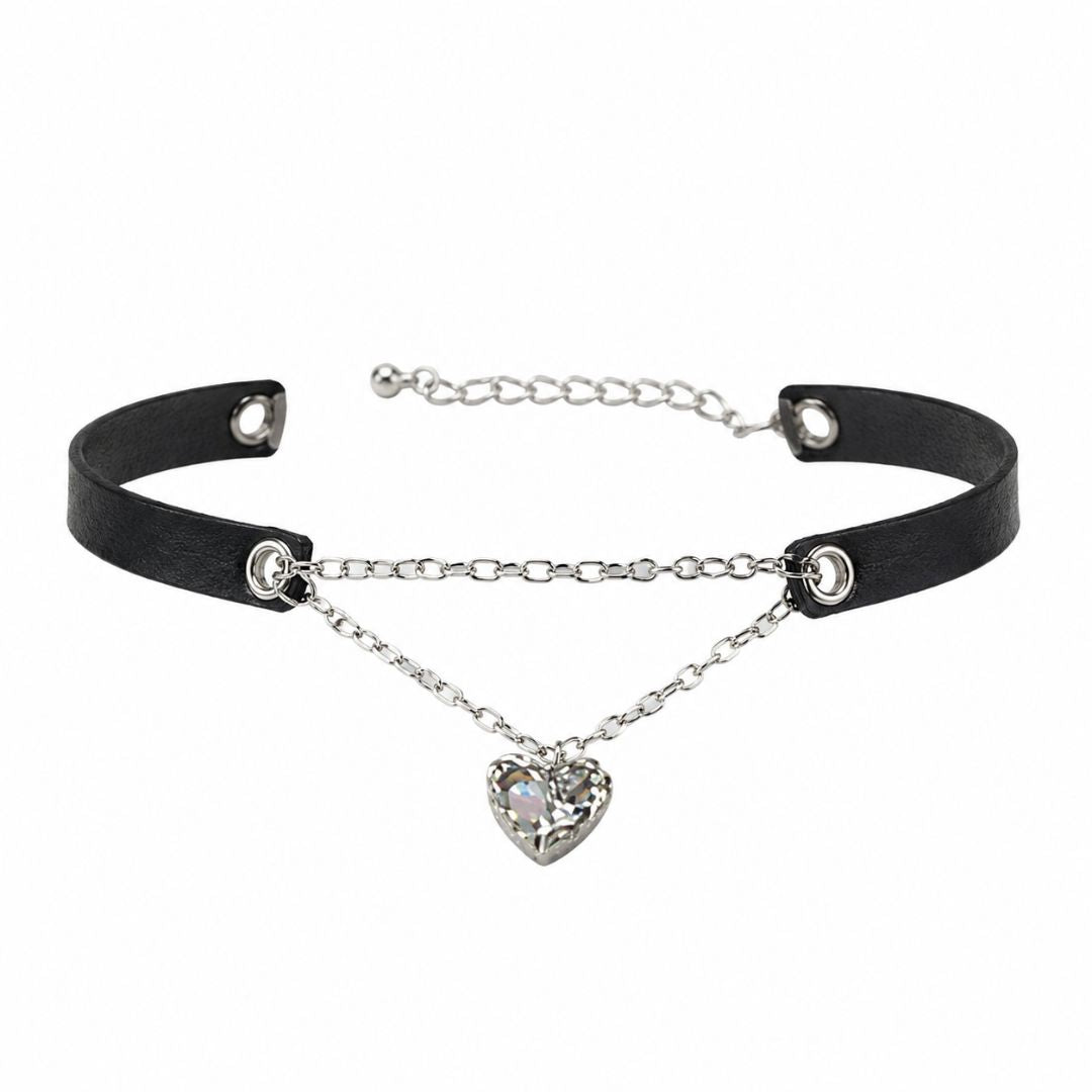 Crystal Heart Choker