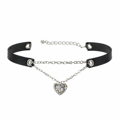 Crystal Heart Choker