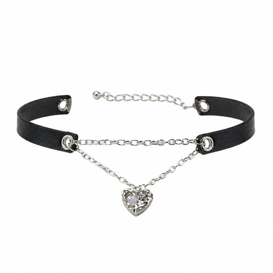 Crystal Heart Choker