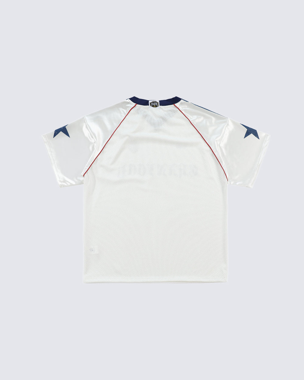 Y2K Star Patch Mesh Football Jersey Tee New