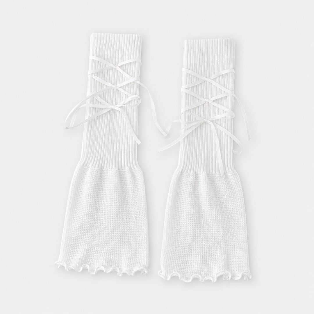 Sweetheart Lace-Up Leg Warmers