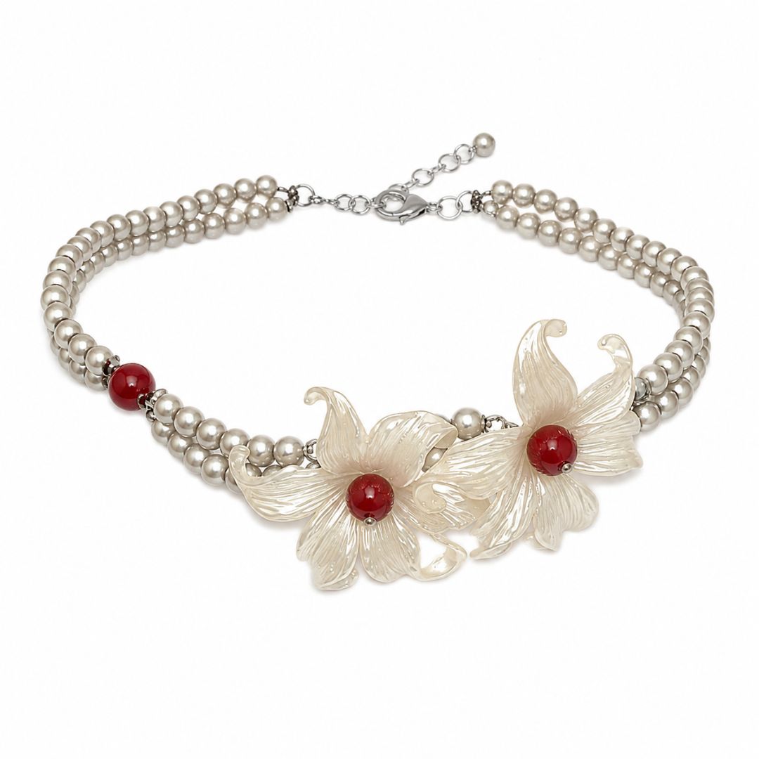 Ivory Blossom Choker