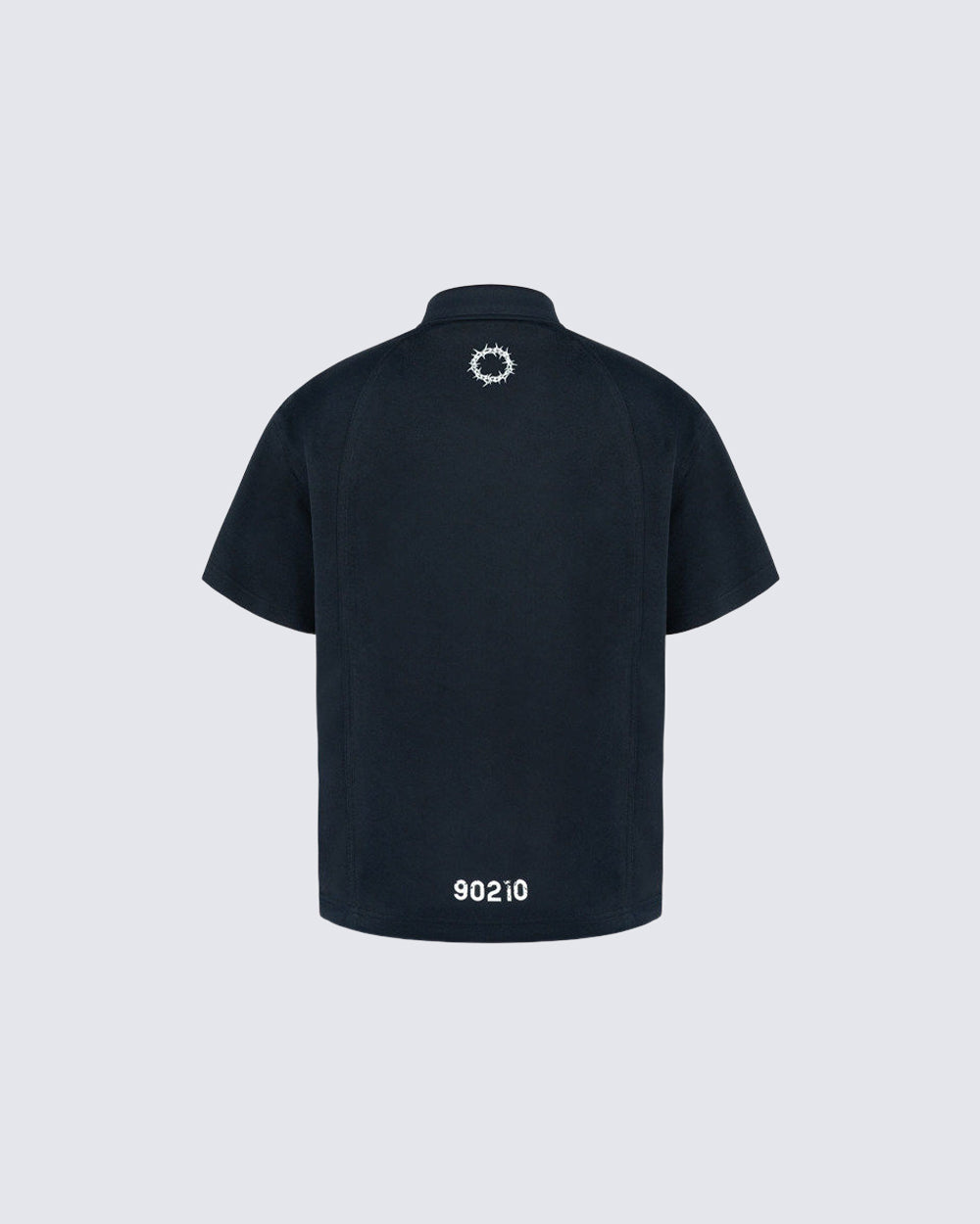 KIIKIO High Street Distressed Graphic Collared Tee