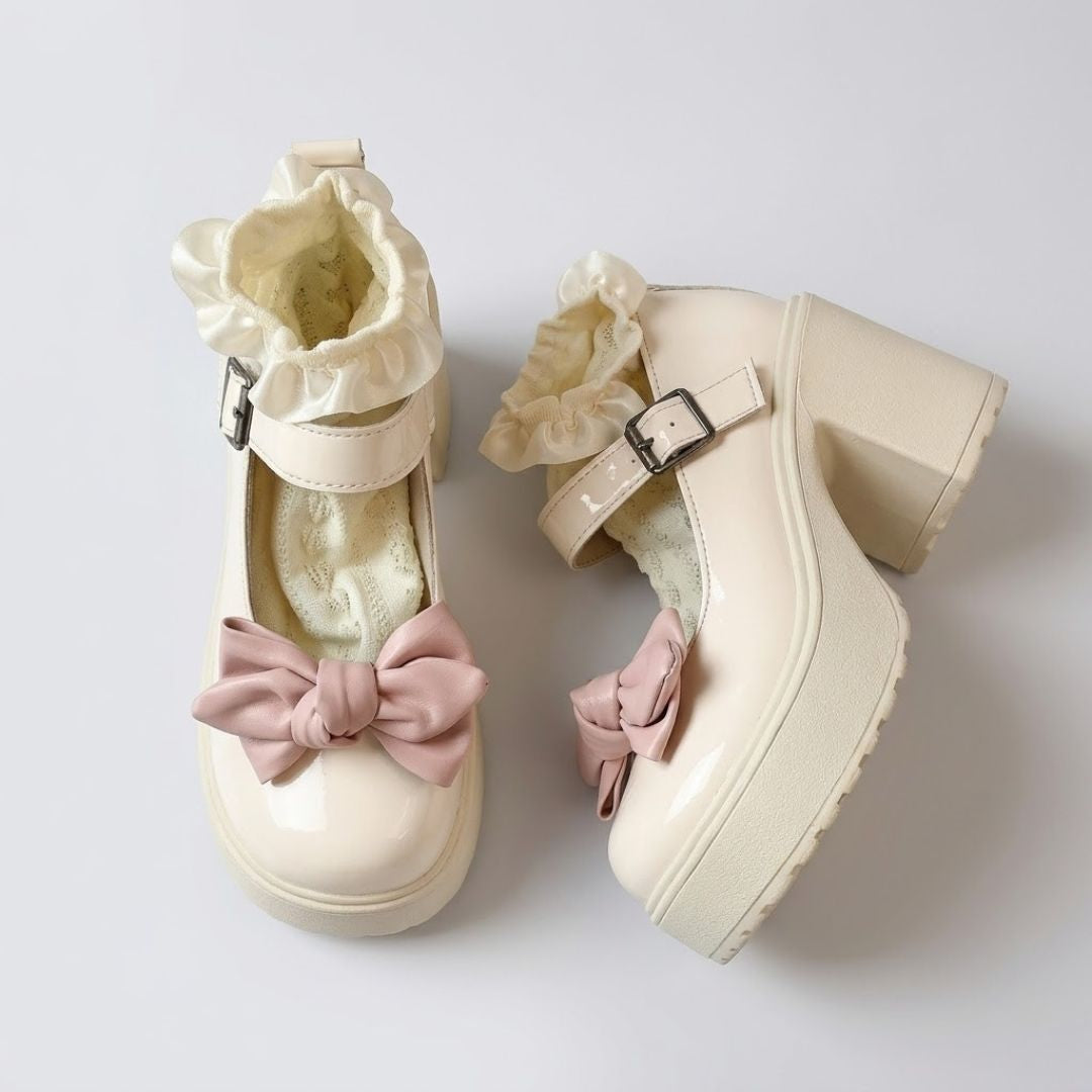 Darling Rosette Mary Jane Heels