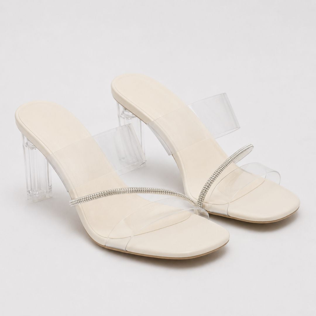 Crystal Veil Clear Heels