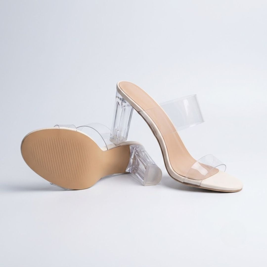 Glass Muse Clear Heels