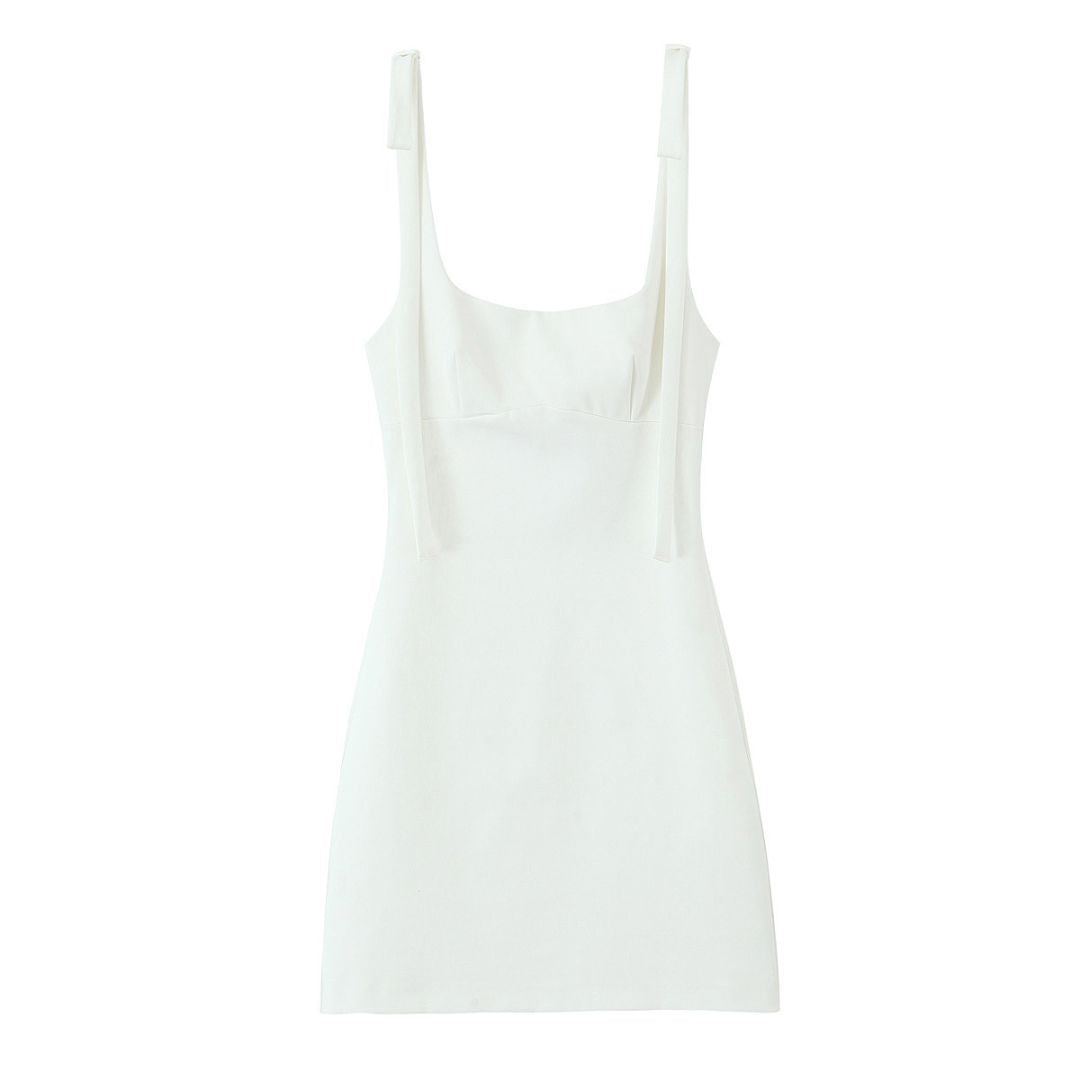 Sweetheart Tie-Strap Mini Dress