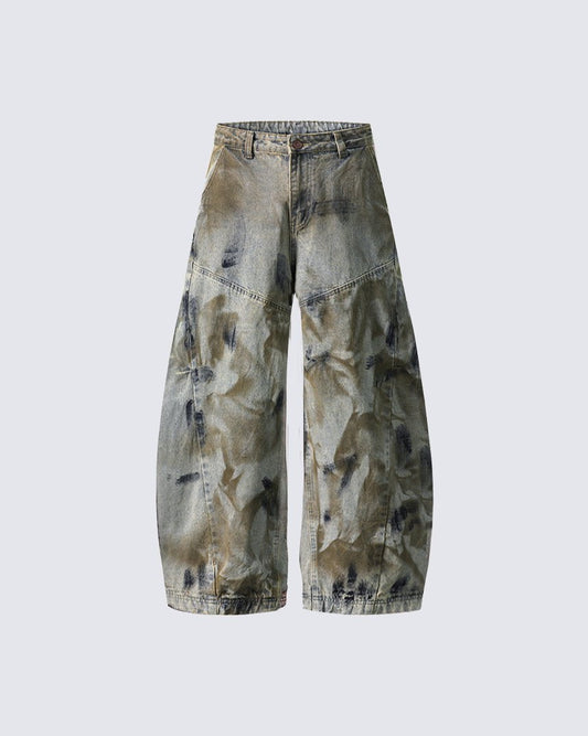 Ghosted Camo Baggy Pants