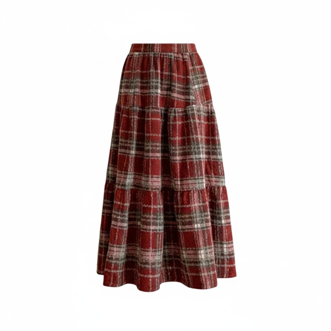 Cloudline Plaid Skirt