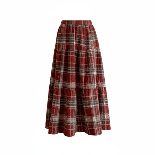 Cloudline Plaid Skirt