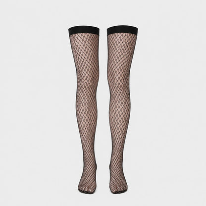 Midnight Mesh Thigh Highs