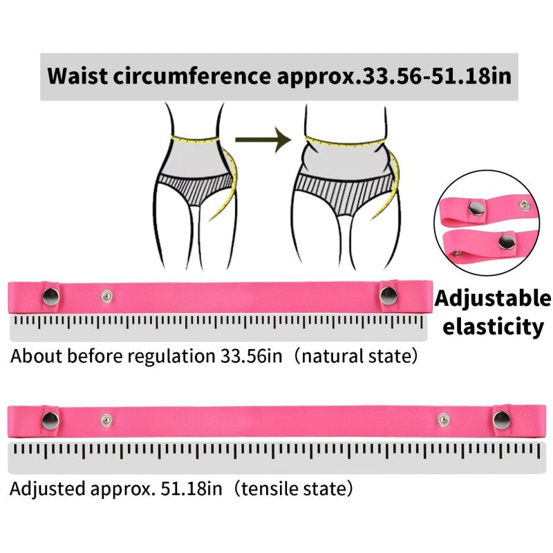 Premium Dual-Stretch Waistband – Latex & Nylon Fiber Comfort Fit-PU03