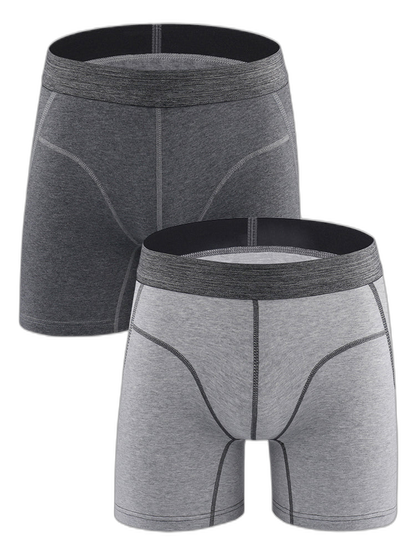 Men's Sport Anti-Chafing Cotton Boxer Briefs