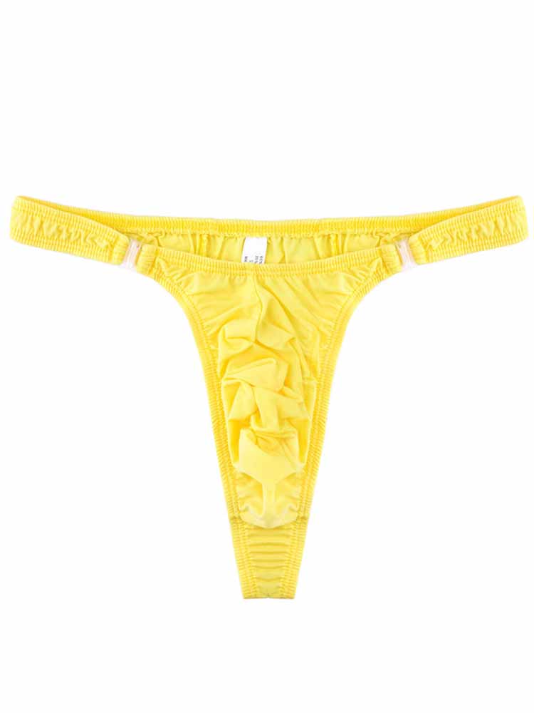 Men's Narrow Side Detachable Button Thong
