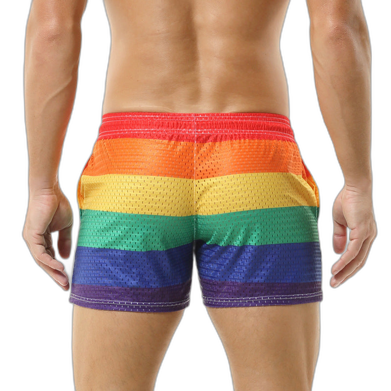 Rainbow Mesh Shorts