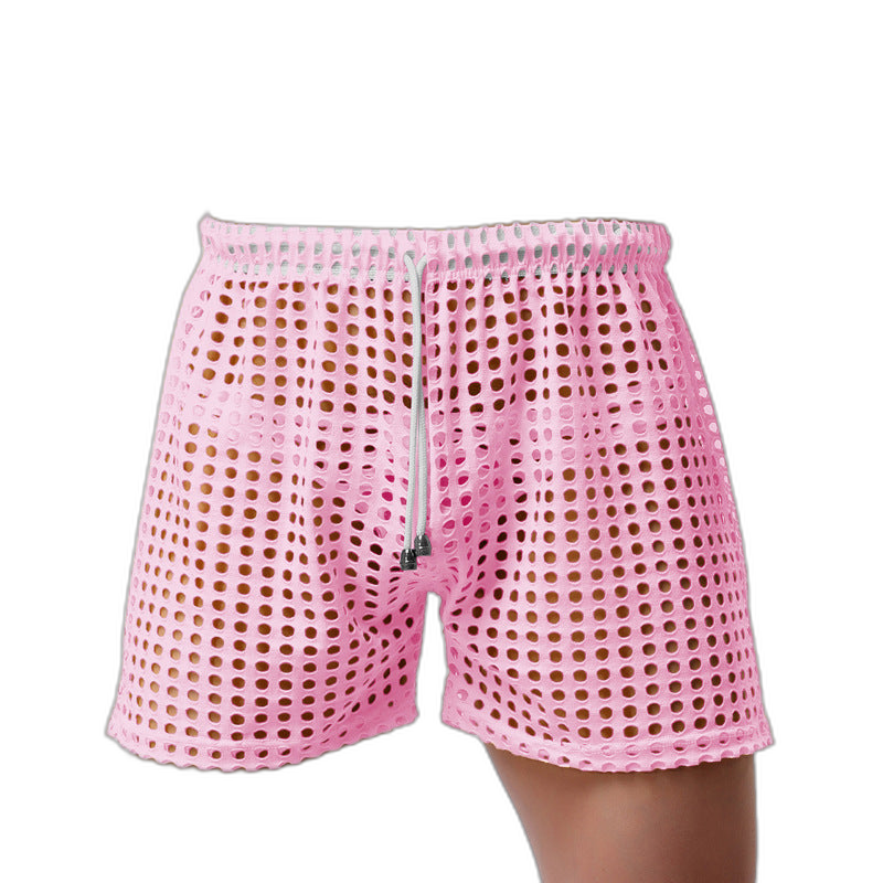 Loose Fishnet Mesh Shorts