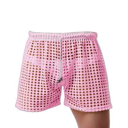 Loose Fishnet Mesh Shorts