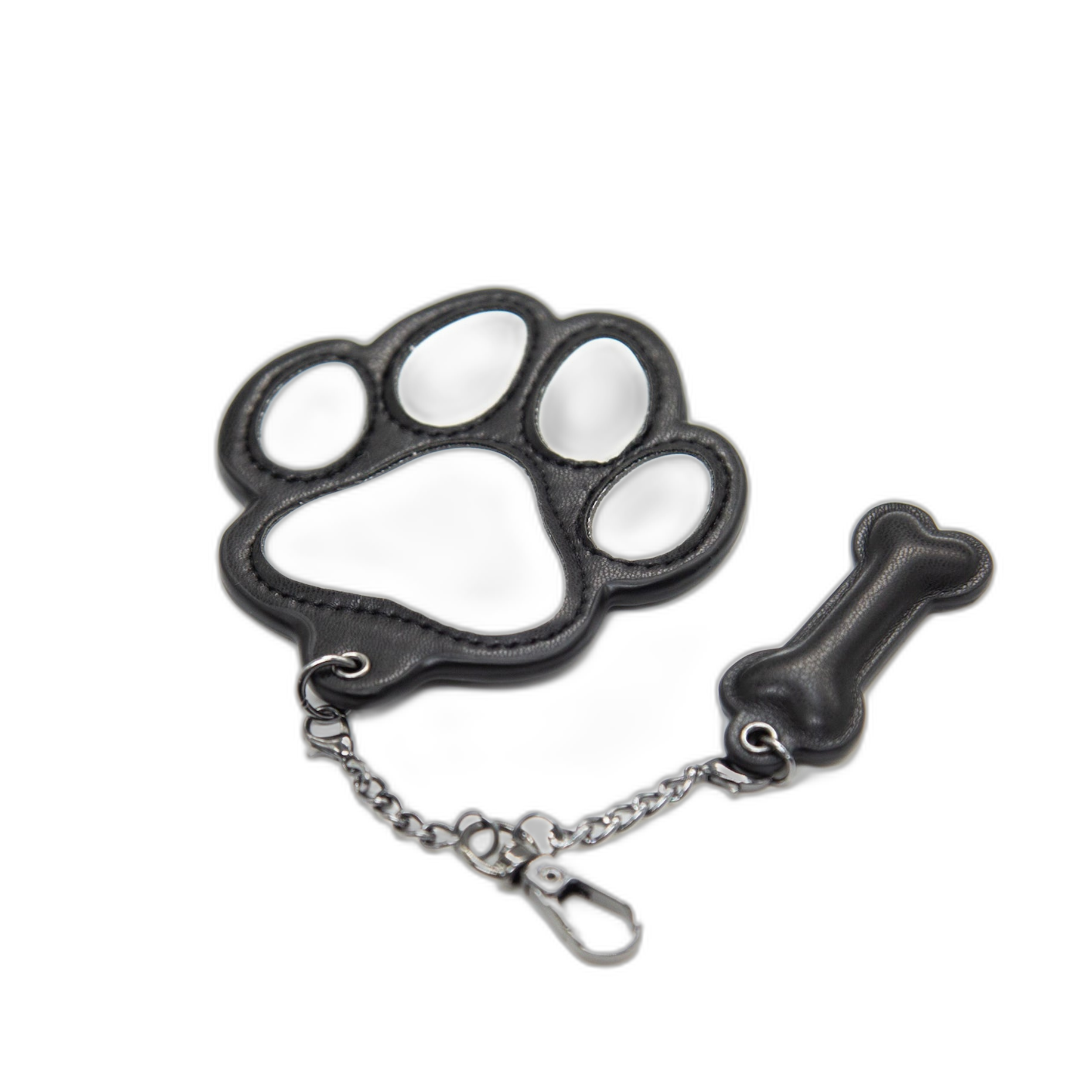 PU Leather Puppy Paw Keychain