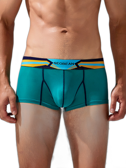 Men's Sport Splicing Lines Trunks