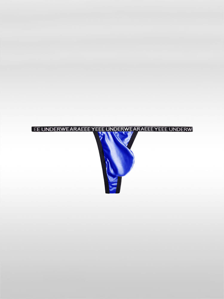 Men's Sexy Low-Waist Seamless Ice Silk Thong