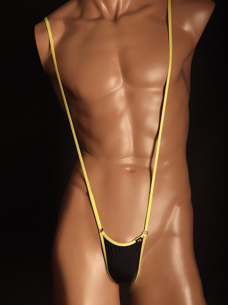 Men's Sexy Breathable Colorblock Strappy Thong