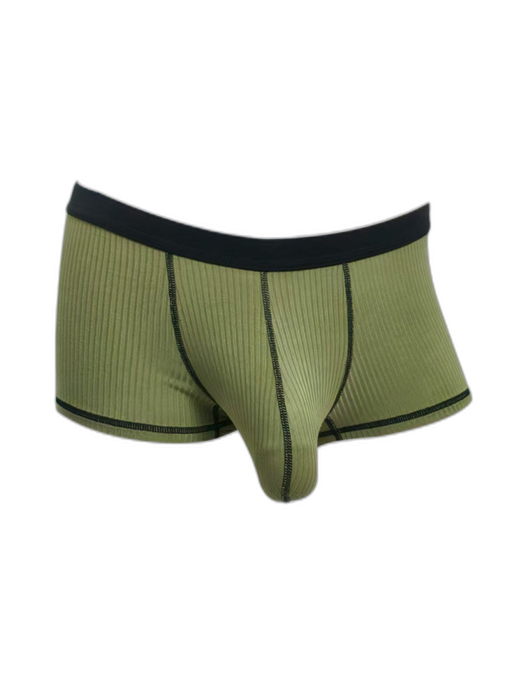 3 Pack Men's Ultra-Thin Cooling Large Supportive Pouch Breathable Low-Rise Trunks