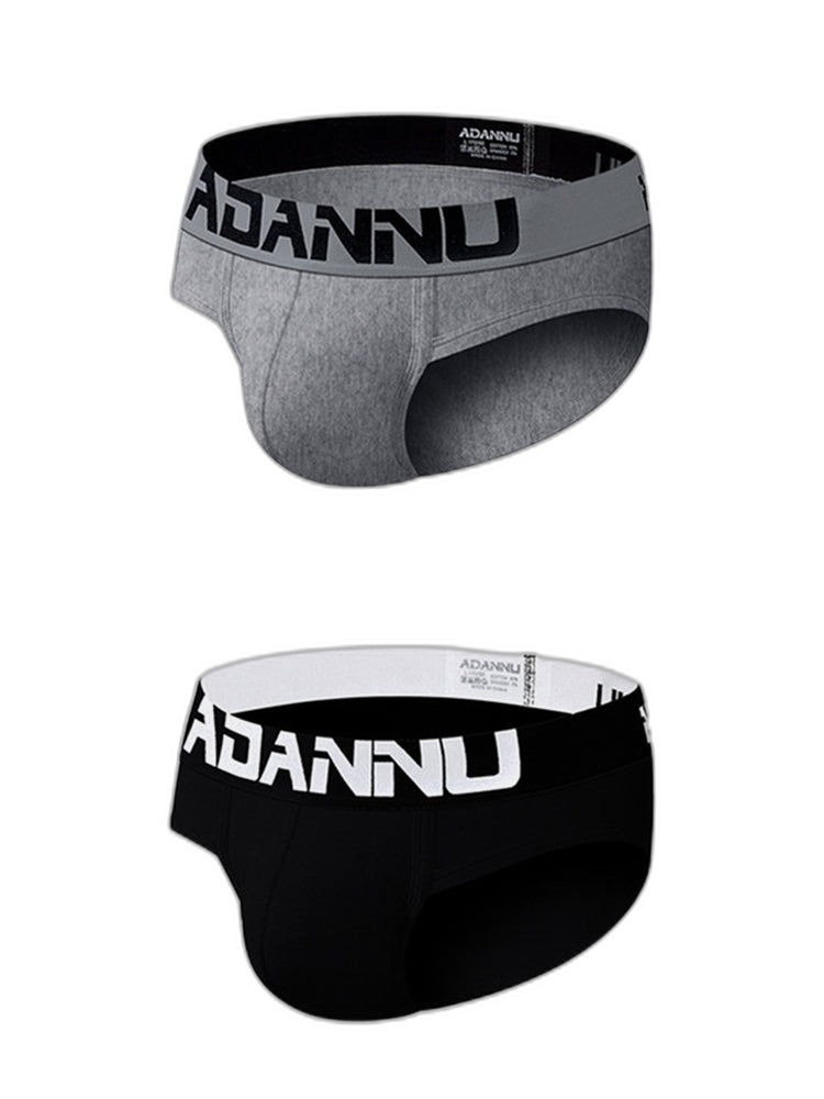 2 Pack Cotton 3D Large Pouch Men's Underwear