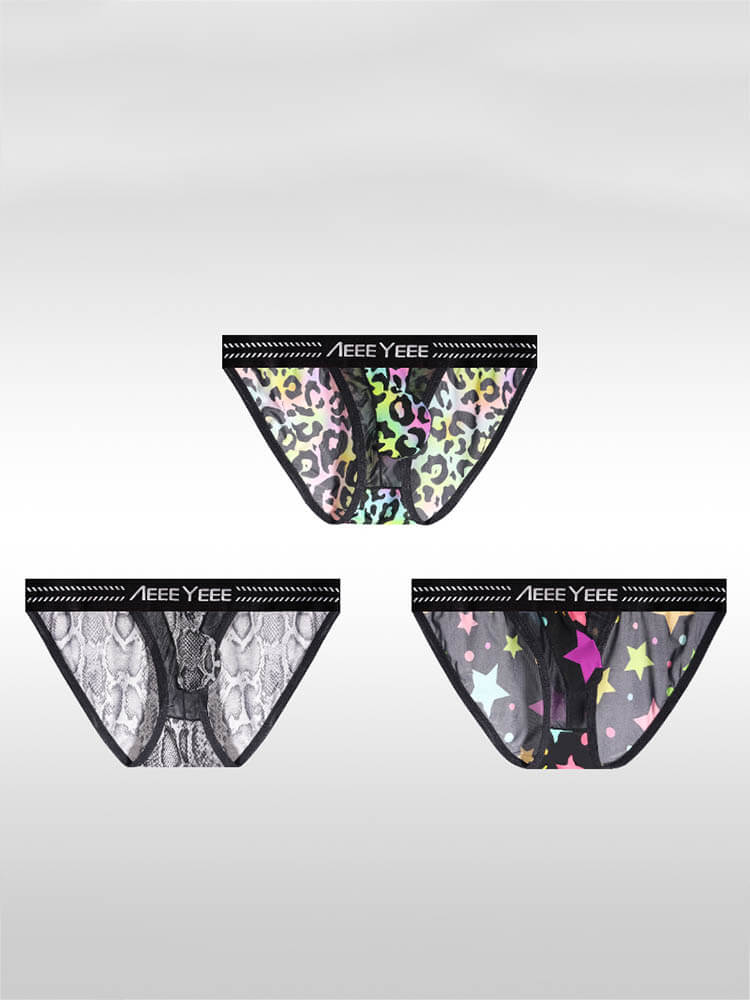 Men's Ultra-Thin Printed Full Coverage Briefs