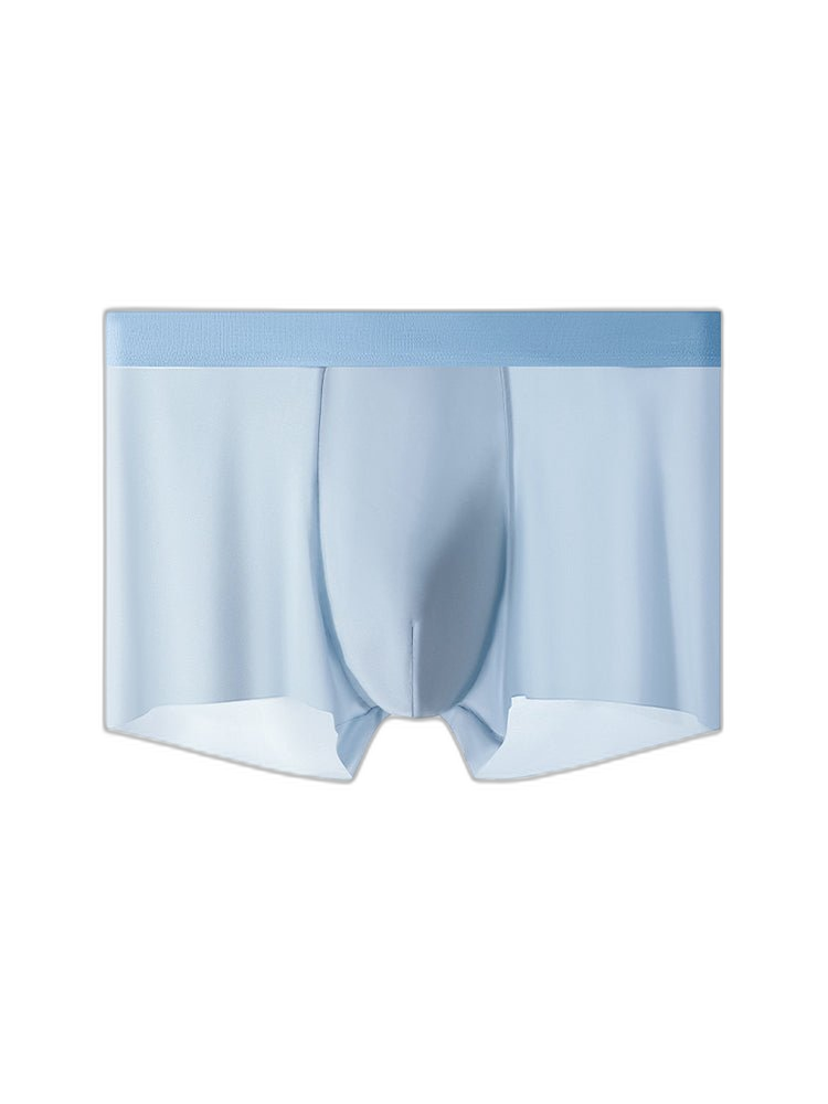 4-Pack Men's Stretch Fit Anti-Odor Seamless Ice Silk Trunks