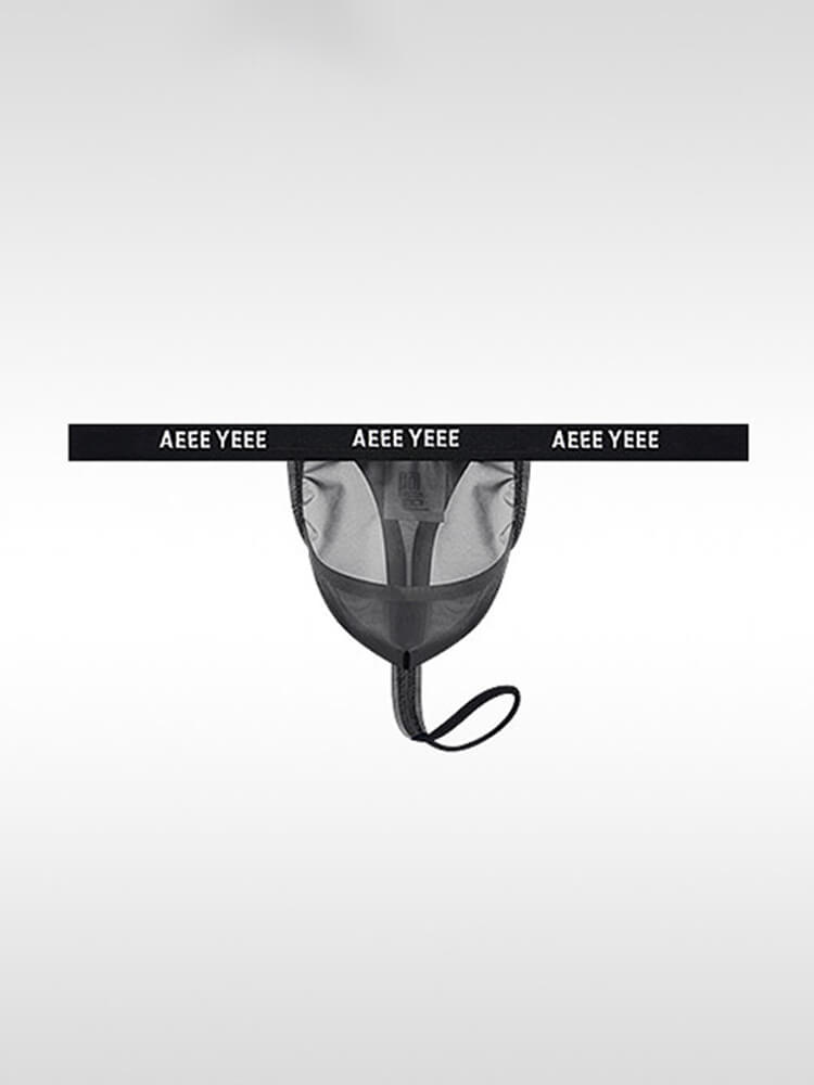 Men's Sexy Sheer Scrotal Support & Lifting Thong