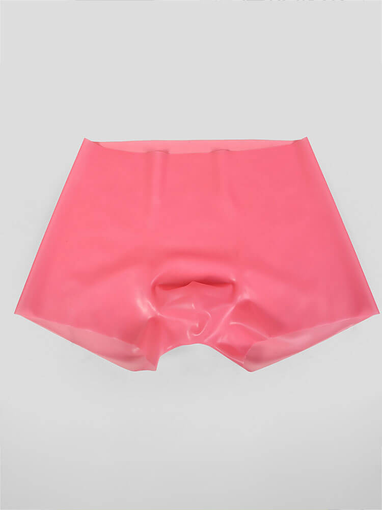 Men's Elastic Semi-Transparent Latex Boxer Briefs