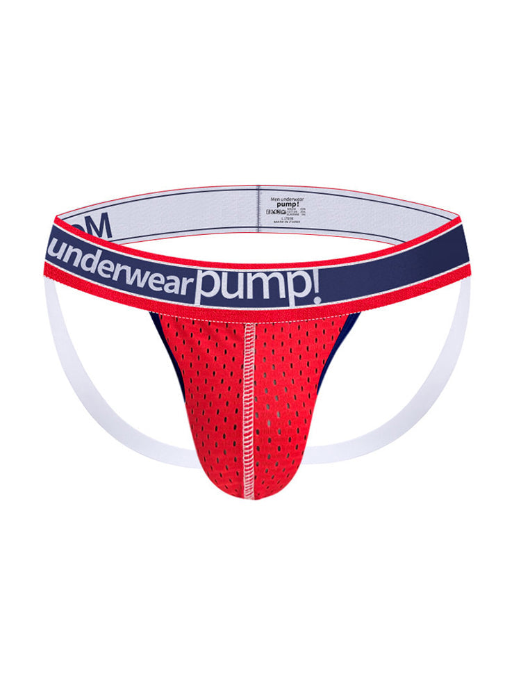 2 Pack Men's Sexy Elastic Waist Micro Mesh Cup Thong