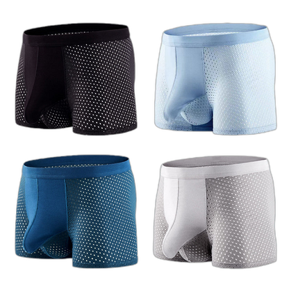 4 Pack Breathable Mesh Ball Pouch Underwear