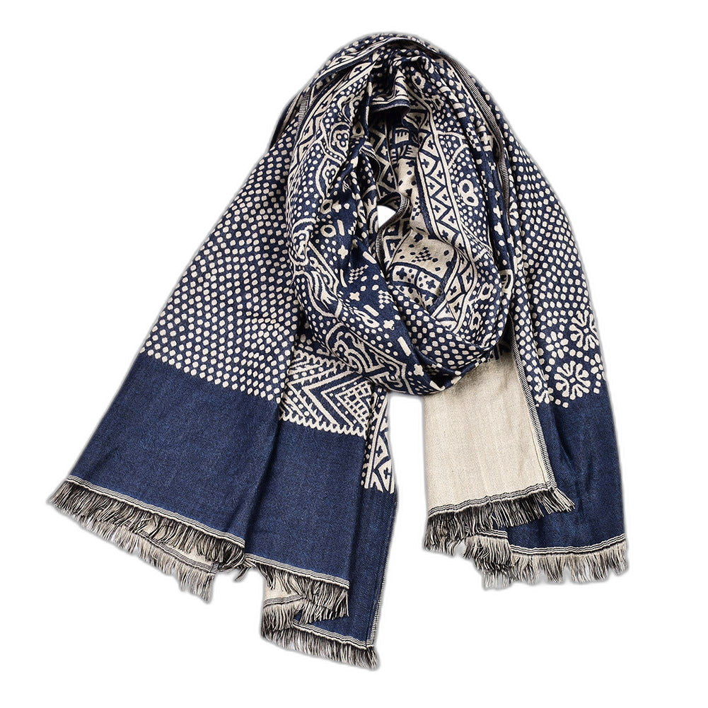 Mosaic Linen Pashmina Scarf