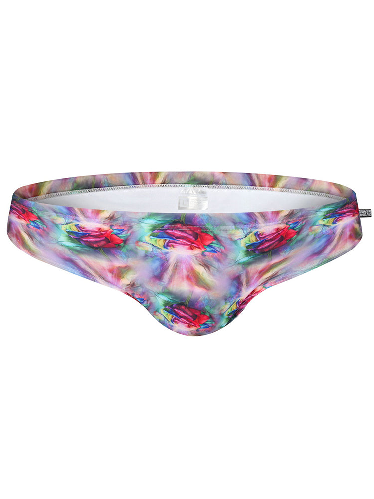Men's Pistil Print Swimming Briefs