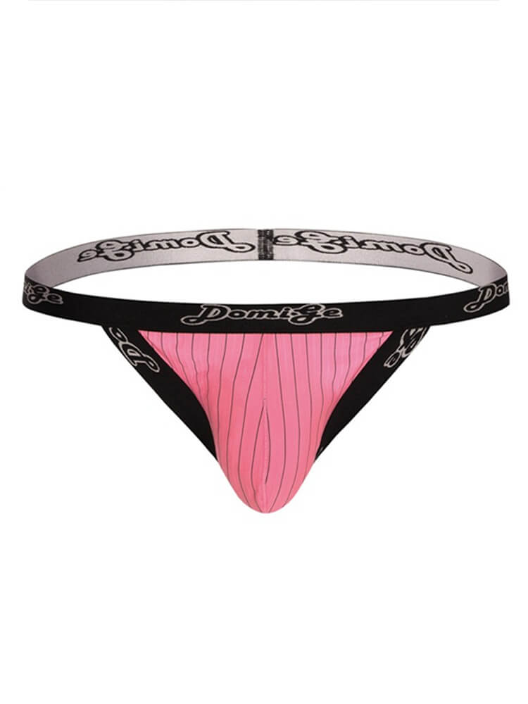 Men's Low-Rise Ice Silk Exposed Buttocks Thong