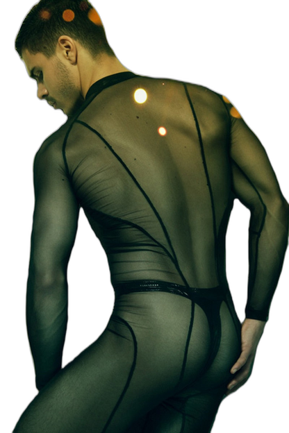 Men's Sheer Bodysuit