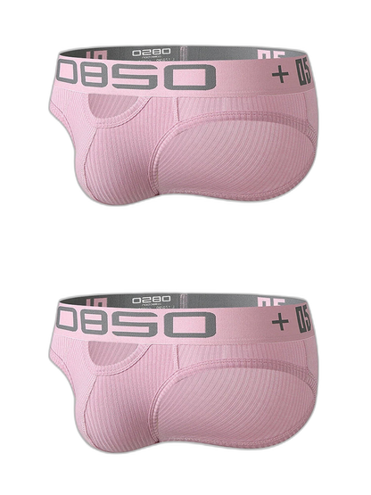 2 Pack Men's Hips Lifting Cotton Low-rise Briefs