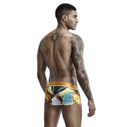 SEOBEAN Luxe Print Silk Low-Waist Boxers
