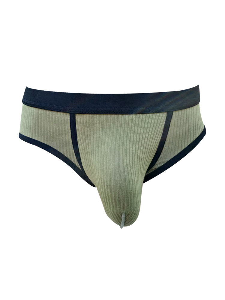 3 Pack Men's Seamless Comfort Large Supportive Pouch Sexy Low-Rise Briefs