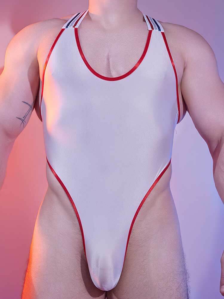 Men's Glossy Sexy High-Elastic Bodysuit