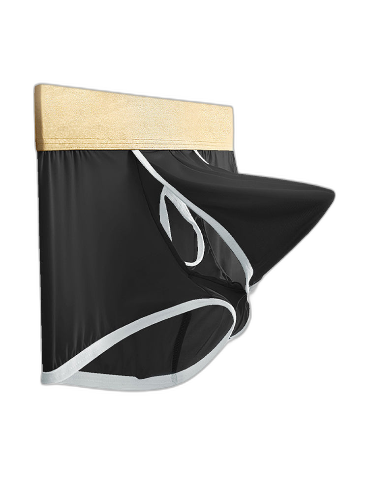 4 Pack Men's Ice Silk Breathable Separate Ultra-Thin Trunks